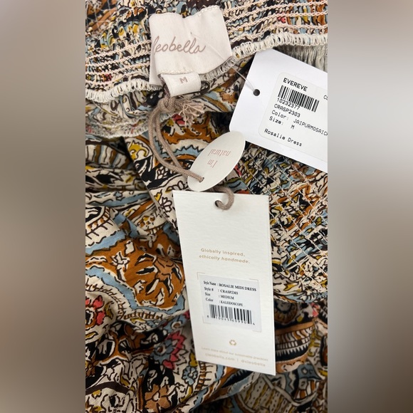 NWT CLEOBELLA Rosalie Midi Dress, Kaleidoscope - Picture 8 of 9